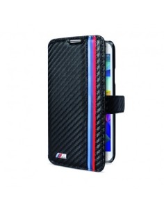 BMW BM329573 - Funda bolsillo folio para Samsung Galaxy S5, efecto fibra de carbono, negro - Electrónica - Kiwiku.com