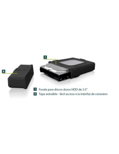 Fantec 1816 FANTEC Funda protectora silicona discos de 3,5" 2