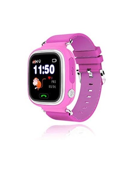 Reloj inteligente con localizador niños leotec kids way rosa