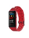 Pulsera cuantificadora leotec funny band rojo