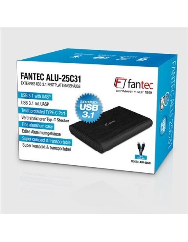 Carcasa Externa para Disco Duro de 6,35cm USB 3.1 Typ-C