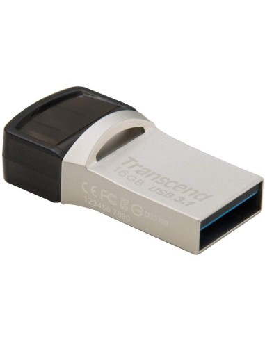 Memoria USB Transcend JetFlash 890S 16GB OTG USB-C + USB 3.1