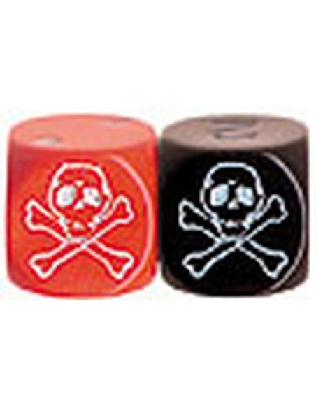 Bolsa 6 dados puntos pirata 16 mm.