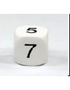 Bolsa 6 dados 16 mm. numeros 2.3.4.5.6.7
