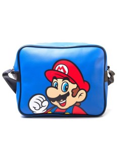 Bandolera nintendo mario azul
