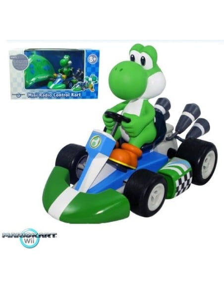 Coche radio control mario kart yoshi 13 cm