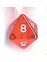 Bolsa 25 dados 8 caras gema