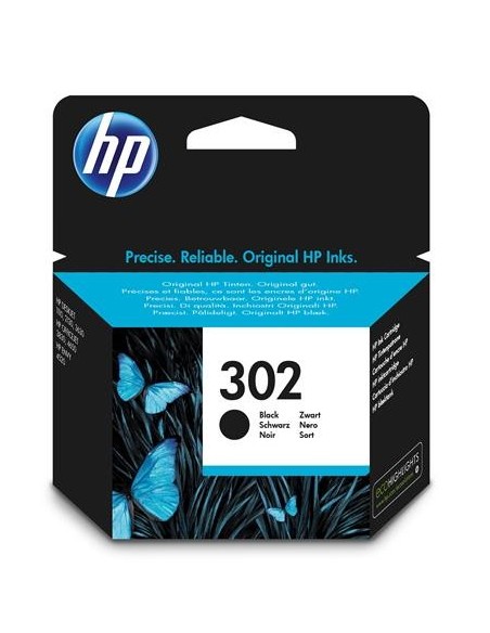 Cartucho de tinta Original HP 302 Negro - F6U66AE | kiwiku