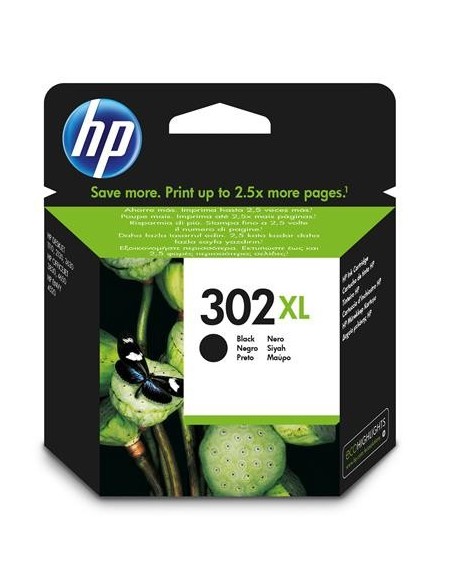 Cartucho de tinta Original HP 302XL F6U68AE Negro | kiwiku