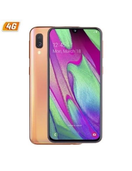Ofertón Samsung Galaxy A40 Naranja Móvil Dual Sim 64gb/4gb Ram. SM-A405FZODPHE