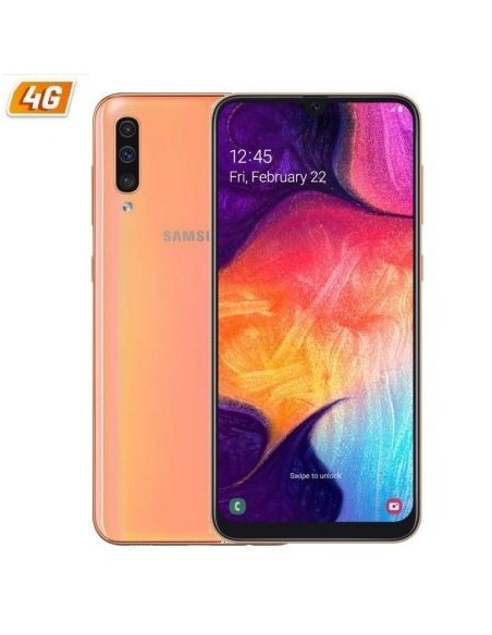 Ofertón Samsung Galaxy A50 Naranja 128gb/4gb Ram. SM-A505FZOSPHE