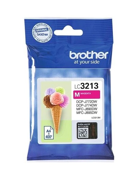 Compra Cartucho De Tinta Brother LC-3213M Magenta En Kiwiku