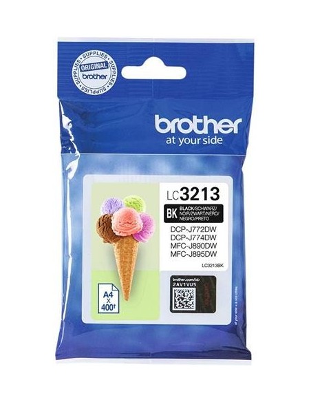 Cartucho de tinta original Brother LC3213BK Negro | kiwiku