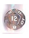 Bolsa 25 dados 12 caras gema