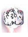 Bolsa 50 dados 20 caras gema