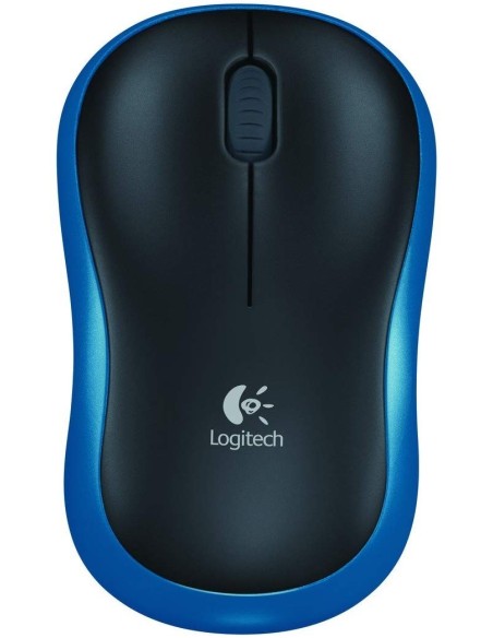 Comprar Logitech M185 - Ratón Ambidextro Óptico Azul y Negro