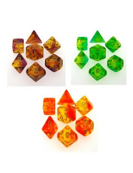 Bolsa 50 dados 6 caras gema blitz