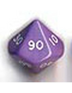 Bolsa 25 dados 10 caras 00-90 opaco