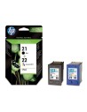 Cartucho de tinta original HP Multipack 21 Negro y 22 Color - SD367AE