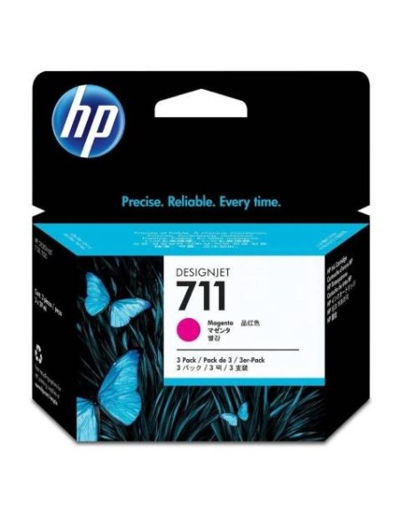 Comprar HP Original CZ135A Tinta MAGENTA 711 pack 3 | kiwiku