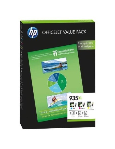Oferta - HP Original  935XL Pack Cartucho + Papel | kiwiku