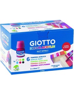 Ofertón GIOTTO F538200 Giotto tÉmpera acrÍlica decor 25ml colores surtidos 6 botes 2