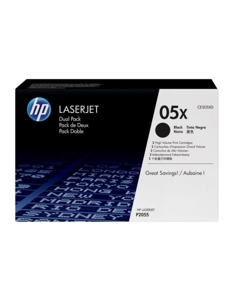 Ofertón Hp CE505XD TONER NEGRO LASERJET P2055 PACK 2 | kiwiku