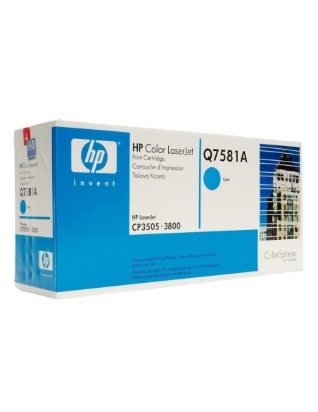 Comprar Hp Q7581A Toner cian 3505 (6.000 páginas)  kiwiku