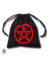 Qw bolsa dados pentagrama negro