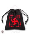 Qw bolsa dados tribal negro