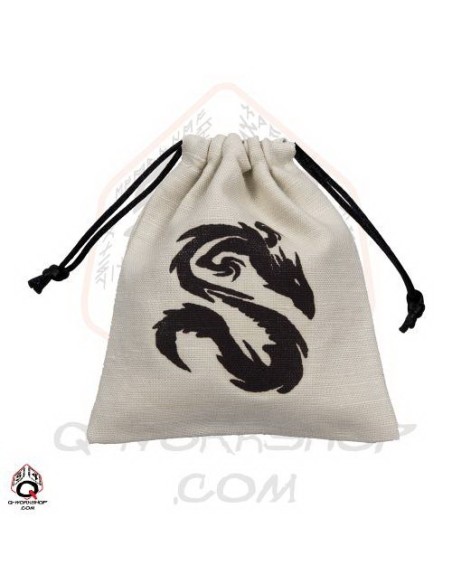 Qw bolsa dados dragon chino blanco