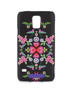 Catalina Estrada CACT004 - Carcasa para Samsung Galaxy S5, diseño de corazón, negro: Catalina Estrada: Kiwiku.com: Electrónica