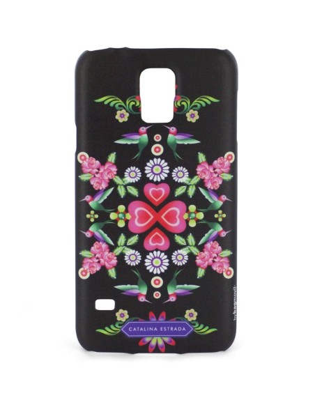 Catalina Estrada CACT004 - Carcasa para Samsung Galaxy S5, diseño de corazón, negro: Catalina Estrada: Kiwiku.com: Electrónica