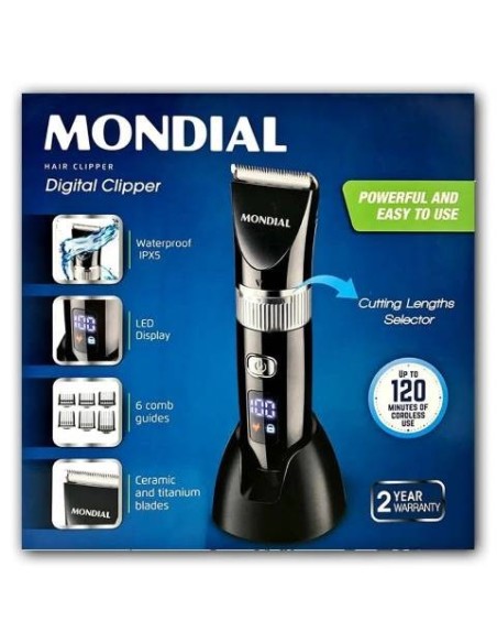 Oportunidad MONDIAL CR-07 Cortapelos waterproof ipx5 | kiwiku