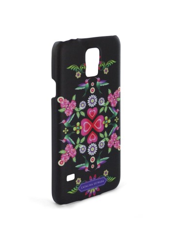 Catalina Estrada CACT004 - Carcasa para Samsung Galaxy S5, diseño de corazón, negro: Catalina Estrada: Kiwiku.com: Electrónica