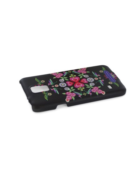 Catalina Estrada CACT004 - Carcasa para Samsung Galaxy S5, diseño de corazón, negro: Catalina Estrada: Kiwiku.com: Electrónica