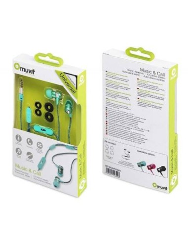 Ofertón  MUHPH0061 auriculares MUVIT micro y botón | kiwiku