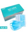 Mascarilla quirÚrgica 3 capas (pak 50u.)  pack precintado de 50 unidades