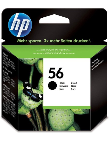 Oportunidad Cartucho de tinta original HP 56 Negro - C6656AE | kiwiku