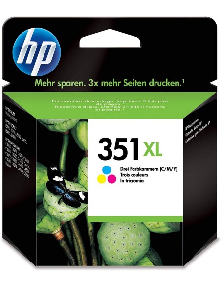 Ofertón Cartucho de tinta HP 351XL  Multicolor - CB337EE | kiwiku
