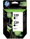 Pack 2 Cartuchos Originales Hp C9504Ee Negro N° 339 21Ml.