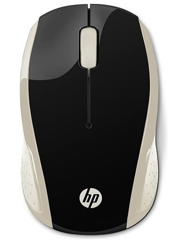 Ratón inalámbrico hp 200 dorado Diseño Ambidiestro 2HU83AA