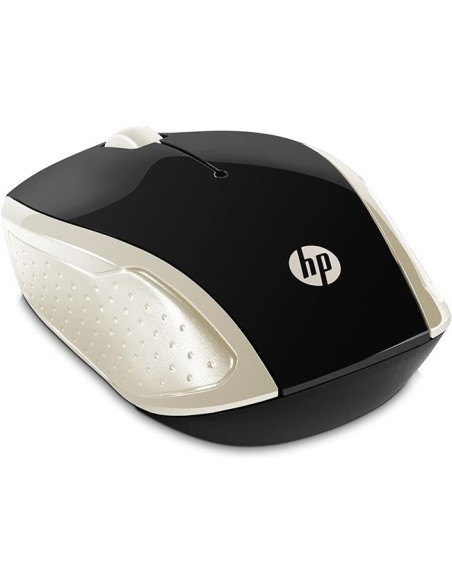 Ratón inalámbrico hp 200 dorado Diseño Ambidiestro 2HU83AA