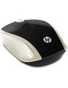 Ratón inalámbrico hp 200 dorado Diseño Ambidiestro