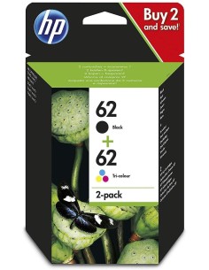 Oferta Cartucho Original HP N9J71AE negro y tricolor nº 62 | kiwiku