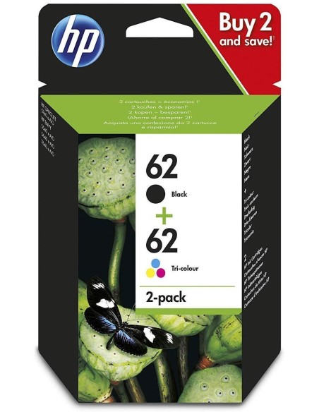 Oferta Cartucho Original HP N9J71AE negro y tricolor nº 62 | kiwiku