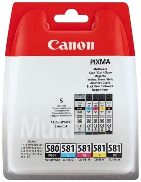 Cartucho Original Canon 2078C005 Multipack PGI-580/CLI-581 | kiwiku
