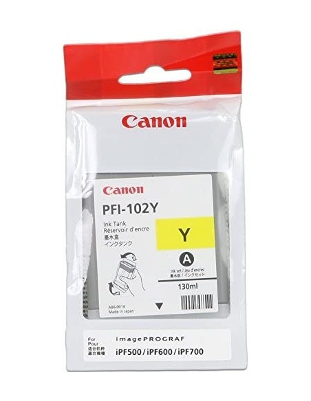 Comprar Cartucho Canon Original 0898B001AA amarillo PFI102 | kiwiku