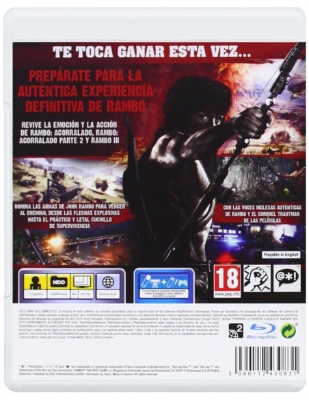 Rambo: Playstation 3: Kiwiku.com: Videojuegos