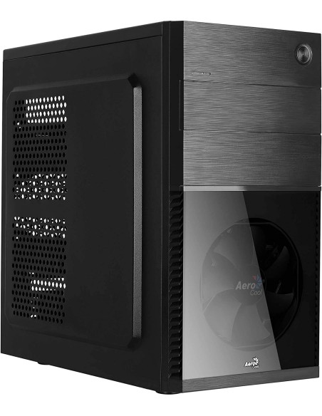 Caja microatx aerocool CS105BK  ventilador frontal negro | kiwiku